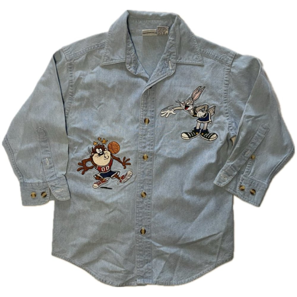 Acme Bugs Bunny and Tasmanian Devil - Basketball Theme - Boys Small - Vintage